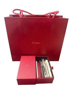 Cartier Red Gift Bag & Jewelry/Watch Cleaning Kit